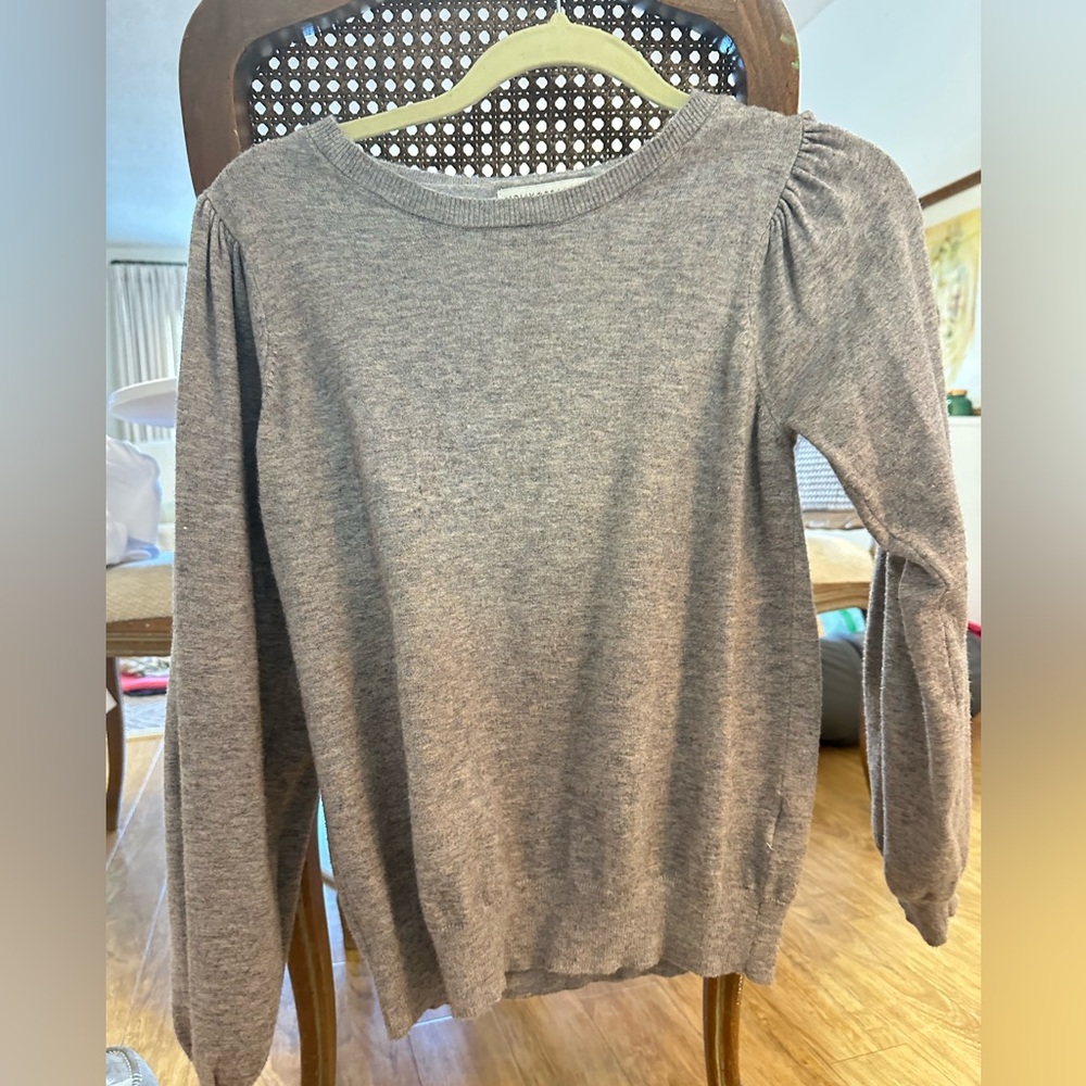 Molly Bracken Heather Gray Crew Neck Sweater